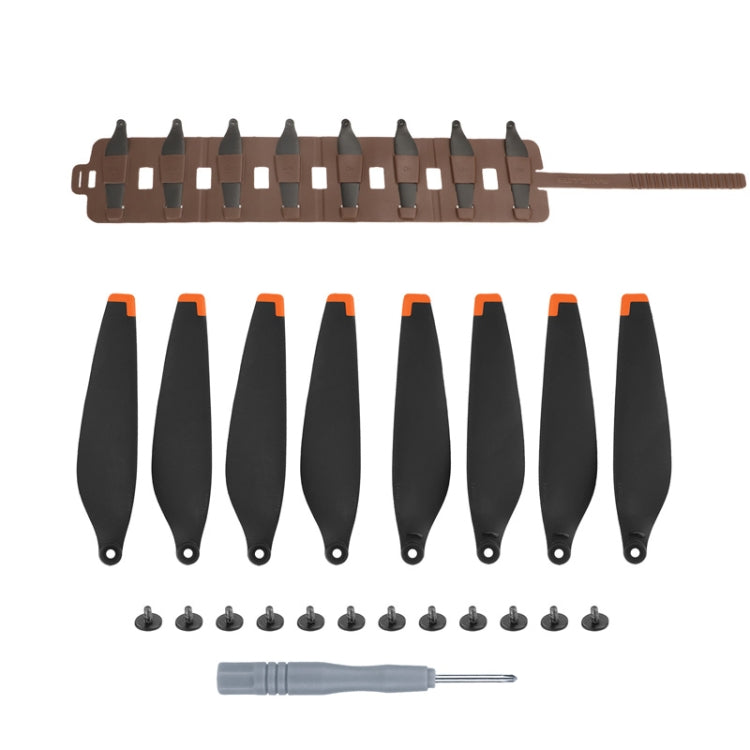 Sunnylife MM3-SN443 For Mini 3 Pro Propeller Blades + Silicone Folding Storage Bag, Orange Tip+Gray Bag, Orange Tip+Brown Bag, Silver Tip+Gray Bag, Silver Tip+Brown Bag Sunnylife MM3-SN443 For Mini 3 Pro Propeller Blades + Silicone Folding Storage Bag, Orange Tip+Gray Bag, Orange Tip+Brown Bag, Silver Tip+Gray Bag, Silver Tip+Brown Bag